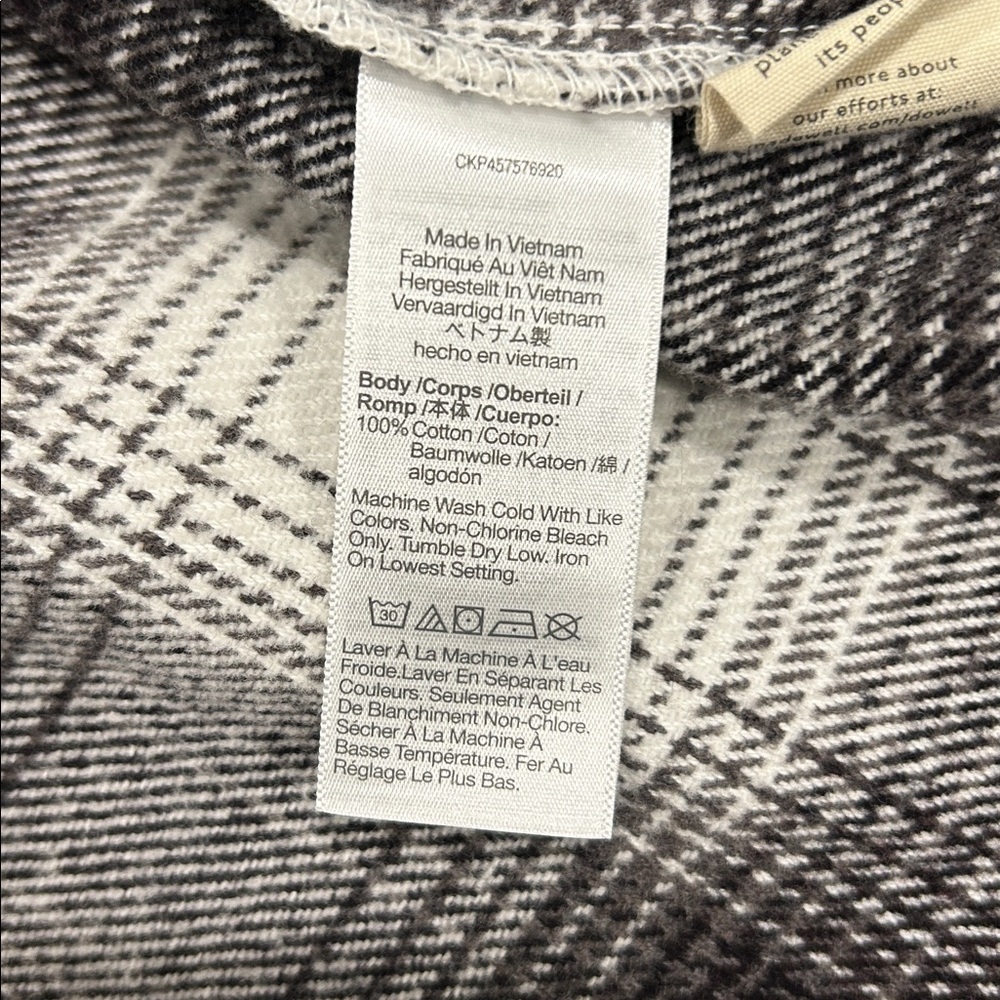 Madewell Twill Flannel Shirt-Jacket in Windowpane Plaid
Antique Cream Size Large - Picture 6 of 6